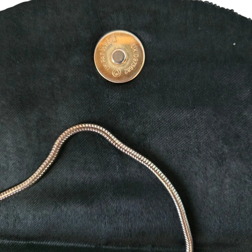 Elegant Black Beaded Women's Small  Shoulder Bag Vintage - Picture 4 of 9